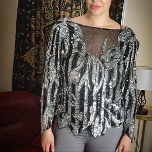 Greg Adams 1980s Vintage Blouse